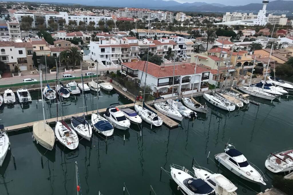 Lux Apt 1Er Ligne Mer!Grande Terrasse Vue Superbe! Empuriabrava Exterior foto